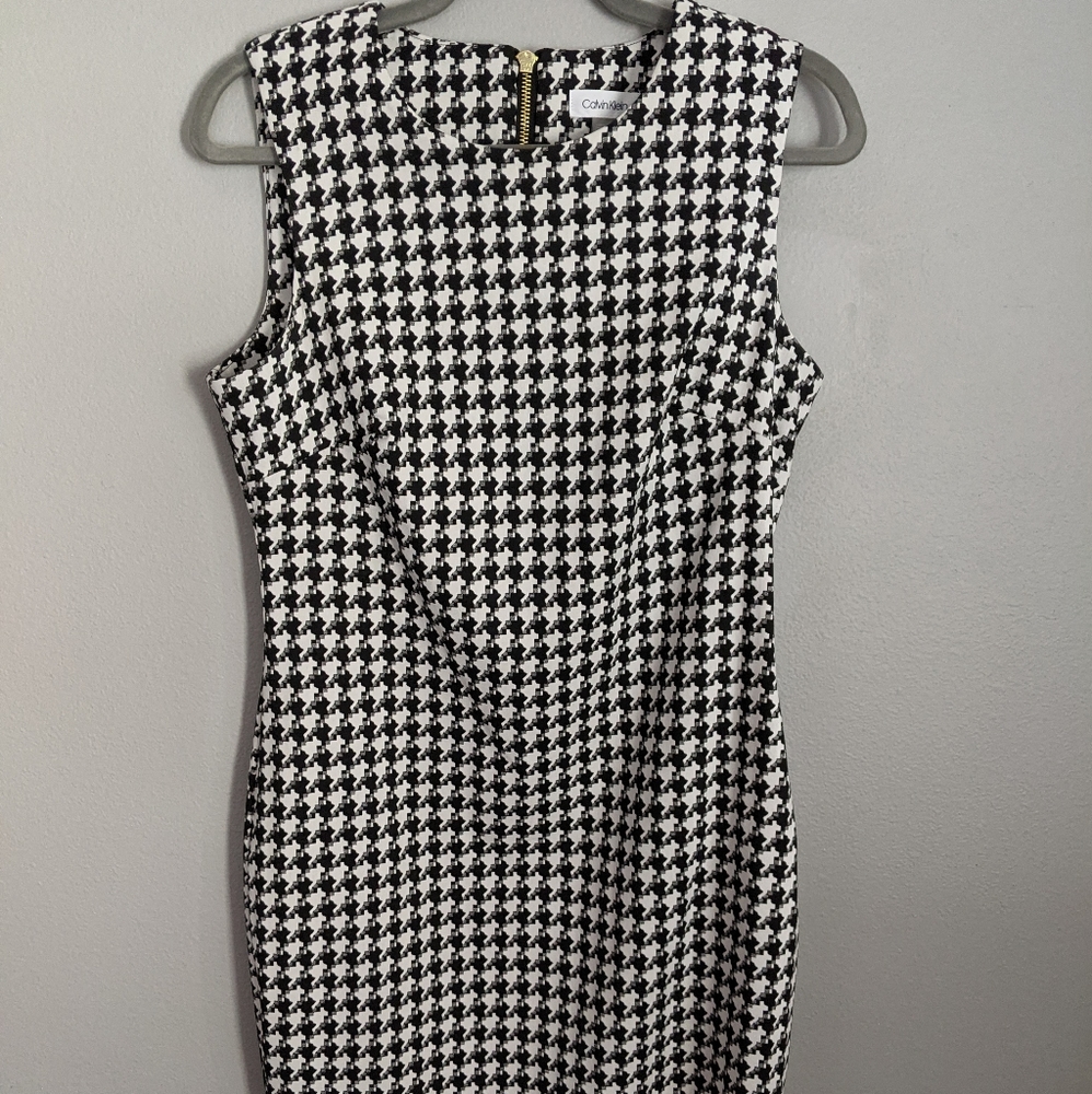 Calvin Klein hounds tooth dress